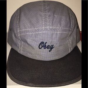 Obey navy strap back